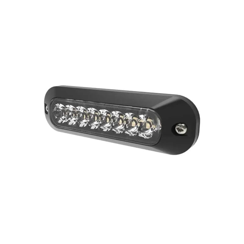 LED flitser 8-LED | R65 | amber + wit (split) | 12-24v | ED3744AC