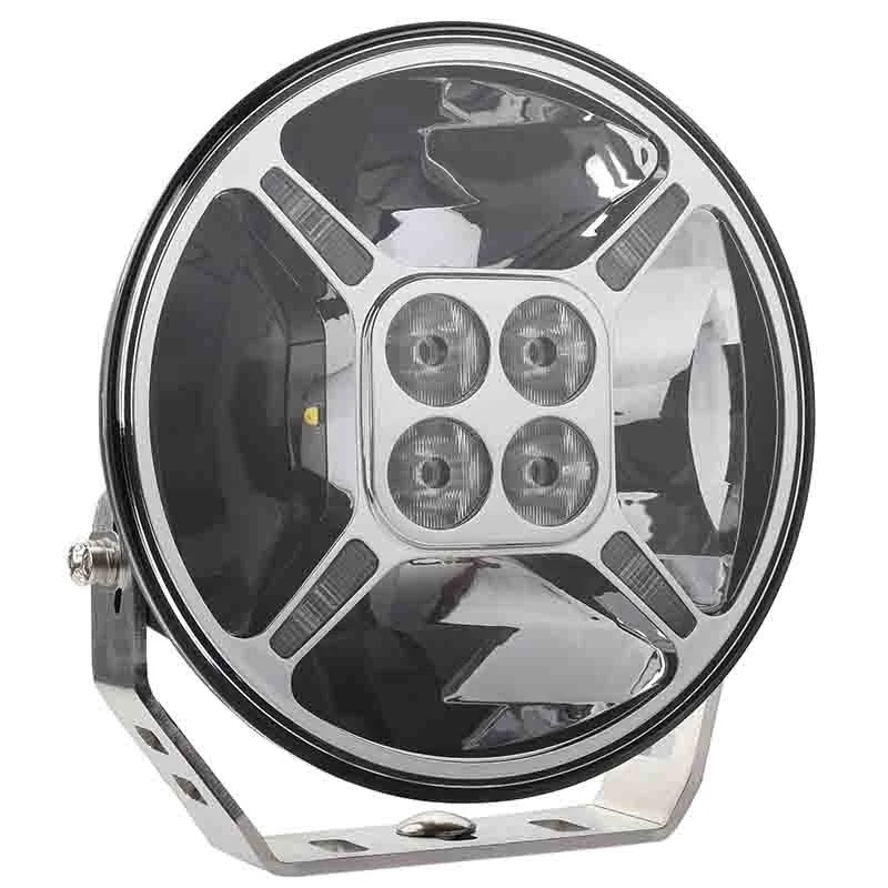 LED verstraler chrome met dagrijverlichting | 12.000 lumen | 9-36v | WD-80120C.1