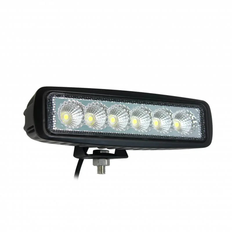 LED werklamp | 18 watt | 1440 lumen | 12-24v | Floodbeam zwart | 16018FBM