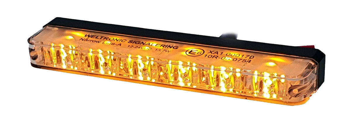 Narrow-Line, 6 LED, Vertical mounting - Amber