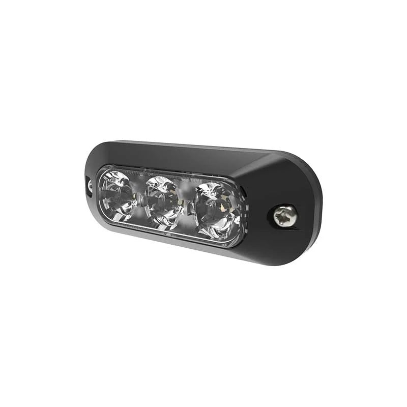 LED flitser 3-LED | R65 | amber | 12-24v | ED3703A