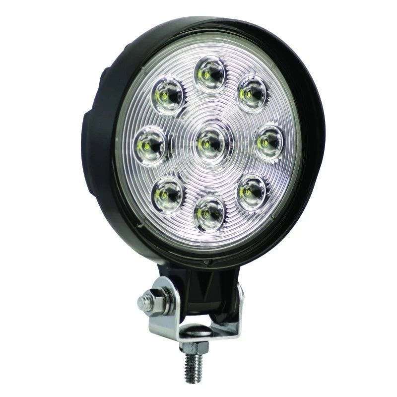 LED werklamp | rond 27 watt | 2300 lumen | 12-24v | Floodbeam | 12227BM