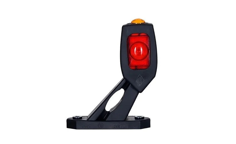 LED Breedtelamp links rood/wit/amber 12/24v 50cm kabel | MB-3631RWA